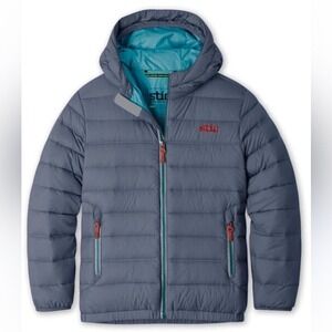Stio - Kids' Hometown Down Hooded Jacket Puffer- Size 6 - Blue & Red